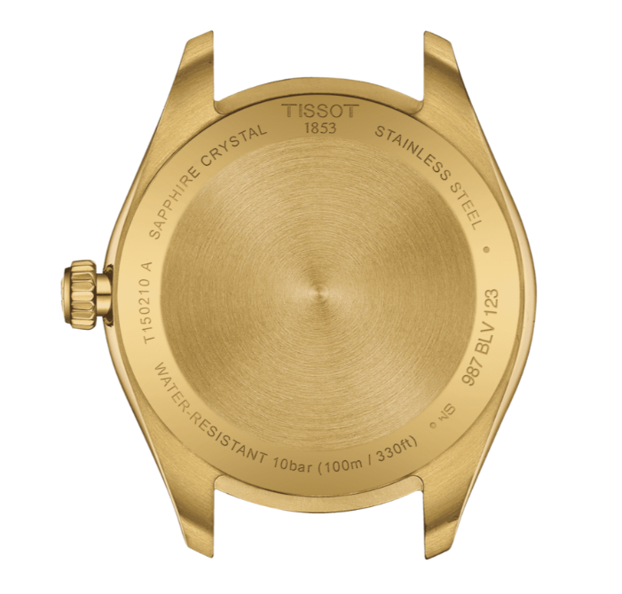 Pre-owned Tissot Quartz Pr 100 T Classic Gold Dial Round Men's Watch T1502103302100