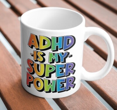 ADHD Office Work Gift Funny Novelty awareness Present cup adhd