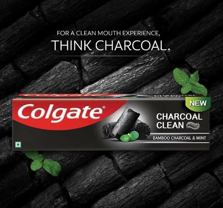 120gm Colgate Charbon Nettoyage Dentifrice, Bambou Charbon Et Menthe (Noir Gel )