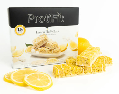 Proti Fit Fluffy Lemon Bars For Dieting and Weight Loss WW & IP Compatible