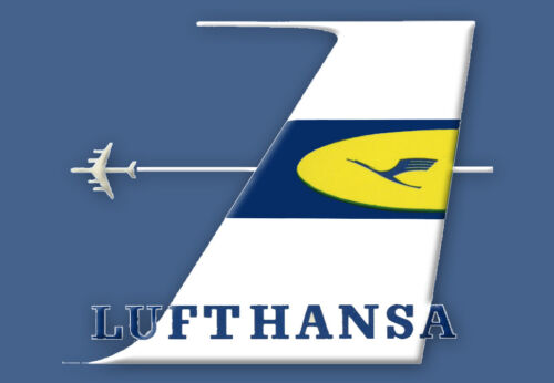 Lufthansa Airlines (Old) Logo Handmade 3.25" x 2.25" Fridge Magnet (LM14230)