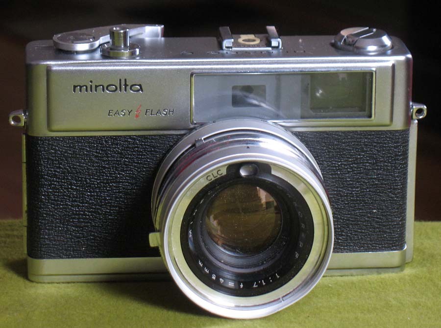 1966 Minolta Hi-Matic 9 Easy Flash 35mm Rangefinder Camera Parts or Repair