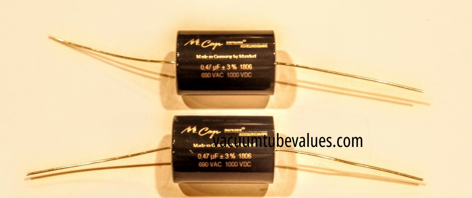 TWO Mundorf MCap Supreme Silver Gold Oil Capacitor 0.47uf