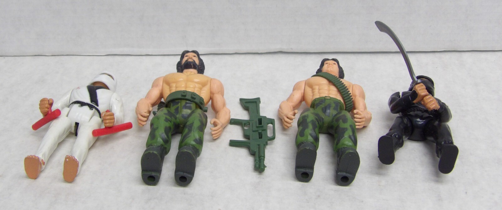Slam M Force Military Muscle & Ramco Secret of the Ninja Figures Lot 072423WT2