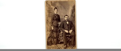 Antique Cdv Circa 1870s Handsome Man W/ Mustache & Wife Allegheny City Pa