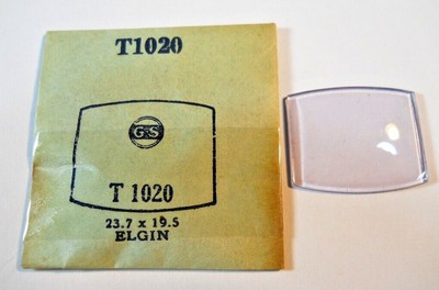 GS T1020 PT1020 SUC RU820 23.7 x 19.5 mm ELGIN GRUEN Watch Crystal Replacement