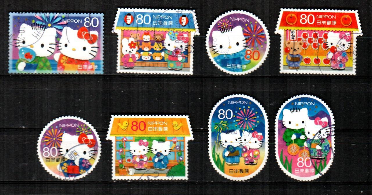 kitty3様 JAPAN Scott's 3444a-h ( 8v ) Hello Kitty F/VF Used ( 2012