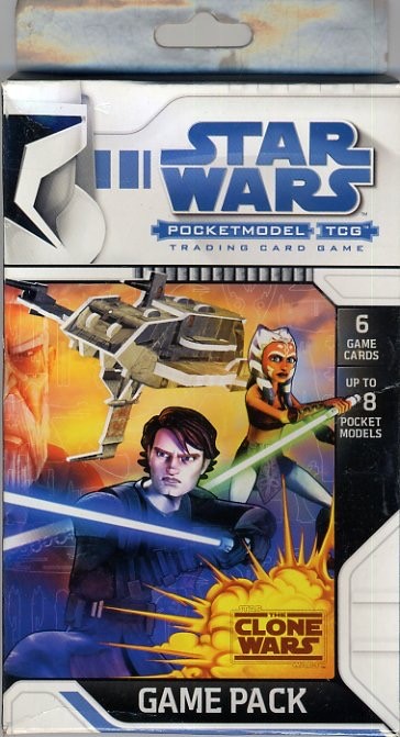 Star Wars PocketModel Game : Clone Wars Booster Pack x 6