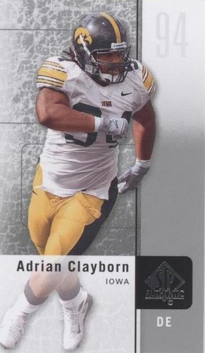 2011 SP Authentic Adrian Clayborn #77