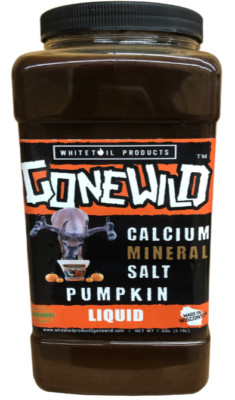 Whitetail deer attractant mineral 1gal pumpkin Whitetail products gone wild