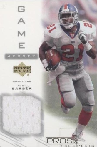 2001 Upper Deck Pros & Prospects Tiki Barber #BA-J