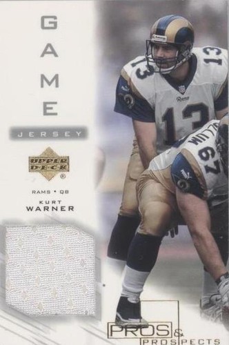 2001 Upper Deck Pros & Prospects Kurt Warner #KW-J