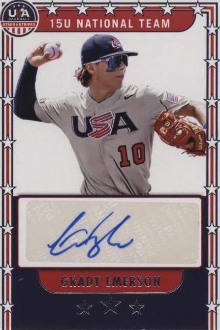 2024 Panini Stars and Stripes - Grady Emerson #NTS-GE