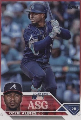OZZIE ALBIES 2023 TOPPS UPDATE PRIME PATCH AUTOGRAPH AUTO
