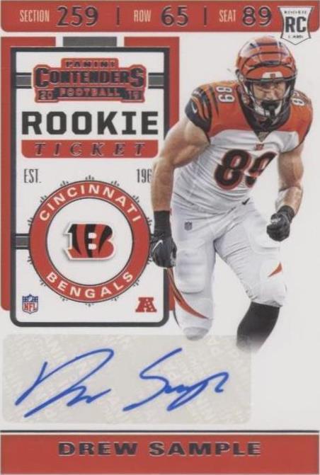 2019 Panini Contenders - Rookie Ticket #235 Drew Sample (AU, RC)