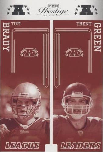 2006 Playoff Prestige Tom Brady Trent Green #LL-2