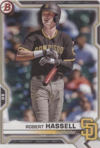 2020 Bowman Draft Chrome Sapphire Robert Hassell PSA 9 Mint