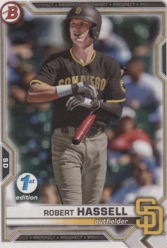 2020 Bowman Draft Chrome #BD-39 Robert Hassell 1st Bowman RC