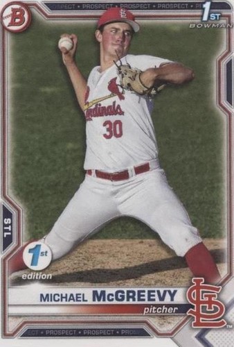 2021 Bowman Draft 1st Edition - Michael McGreevy #BD-91