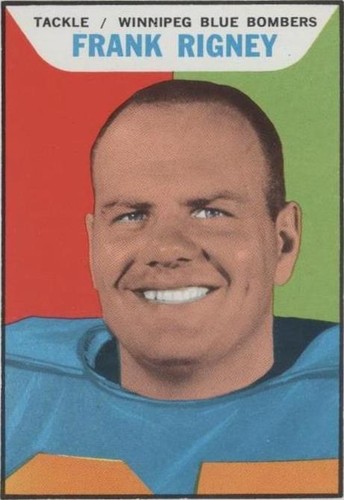 1965 Topps CFL Frank Rigney #128