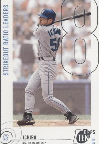 Ichiro - 2021 Topps Silver Pack Green Refractor PSA 9 #74/99