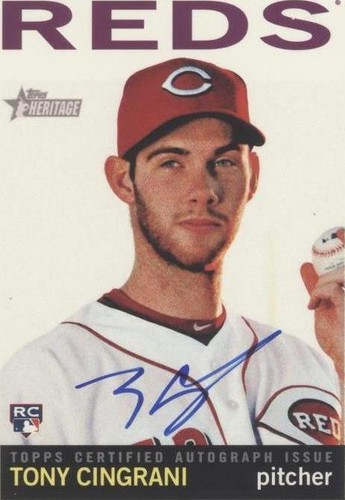 2013 Topps Heritage - Tony Cingrani #ROA-TC