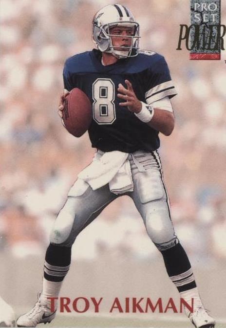 Pro Set Power Troy Aikman #8 1992