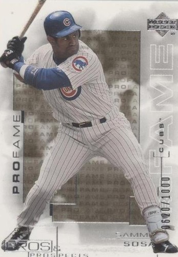 UPPER DECK サミー　ソーサ　ルイス　ゴンザレス　DUAL BAT 2001 Upper Deck Pros & Prospects SAMMY SOSA / LUIS GONZALEZ Dual