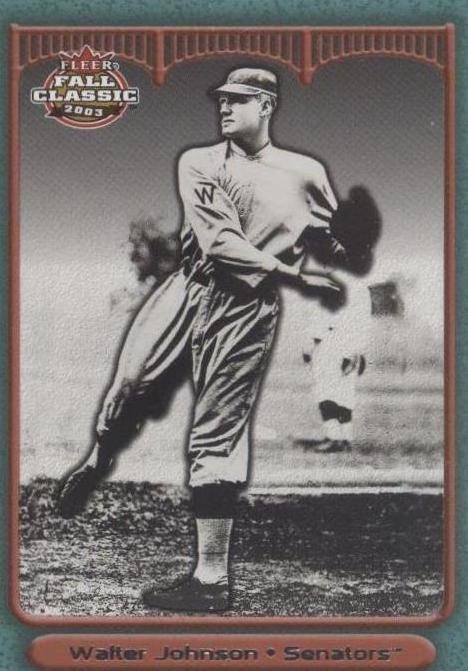 2003 Fleer Fall Classic - Walter Johnson #29