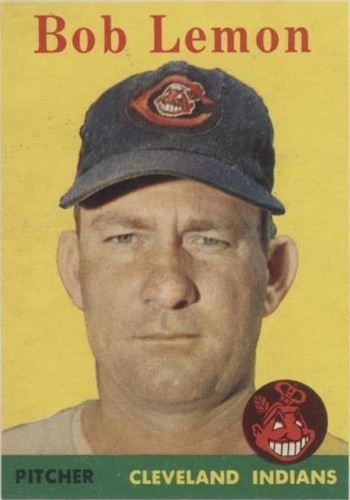 れもん 2点 1958 Topps Bob Lemon #2 Cleveland Indians VG/EX 2 FREE