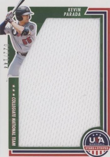 2022 Panini USA Baseball Stars & Stripes - Kevin Parada #JUM-KP
