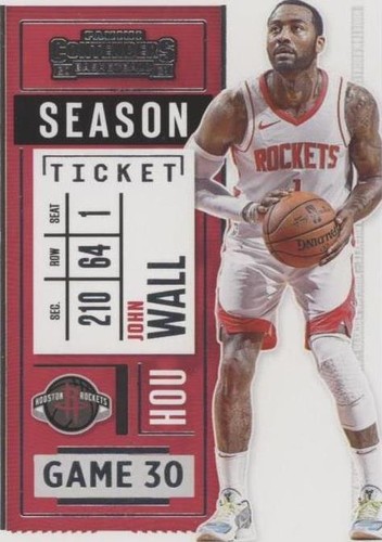 2020-21 Panini Contenders - John Wall #53