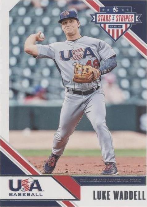 2020 Panini USA Baseball Stars & Stripes - Luke Waddell #25