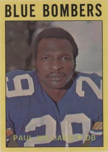 1972 O-Pee-Chee Canadian Football League Paul Williams #117