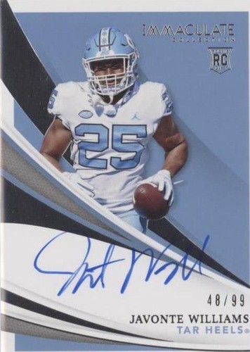 2021 Panini Immaculate Collection Collegiate Javonte Williams #122