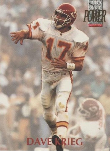 1992 Pro Set Power Dave Krieg #17
