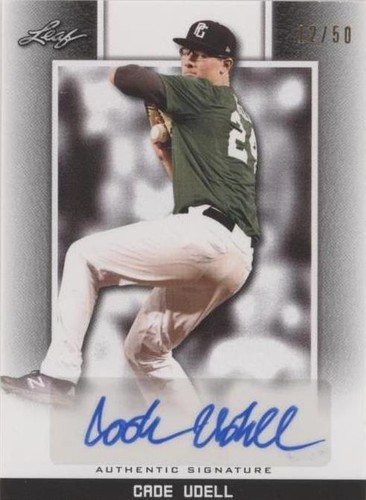 2019 Leaf Perfect Game National Showcase - Cade Udell #BA-CU1