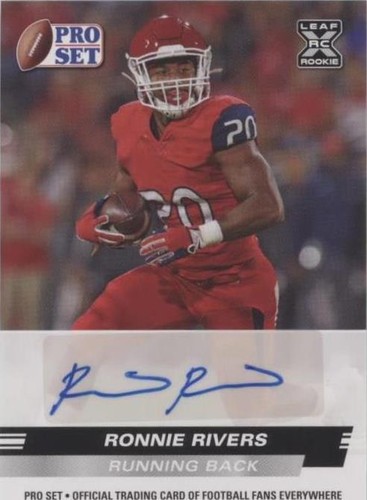2022 Leaf Pro Set Draft Ronnie Rivers #PSA-RR1