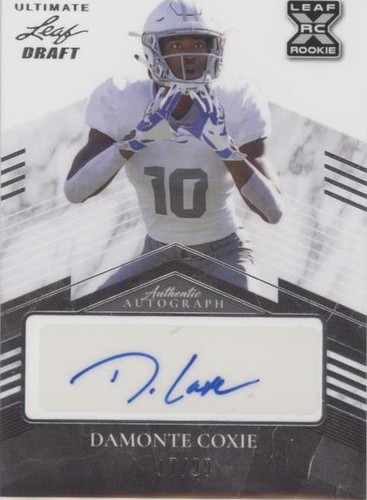 2021 Leaf Ultimate Draft Damonte Coxie #BA-DC1