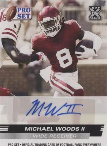 2022 Leaf Pro Set Draft Michael Woods II #PSA-MW2