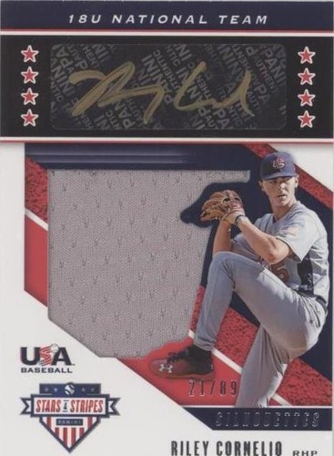 2019 Panini USA Baseball Stars & Stripes - Riley Cornelio #USA-BD