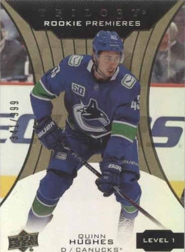 2019-20 Upper Deck Trilogy - Quinn Hughes #80