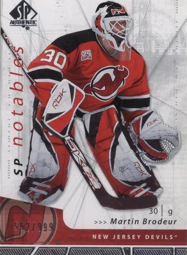 2006-07 SP Authentic - Martin Brodeur #133
