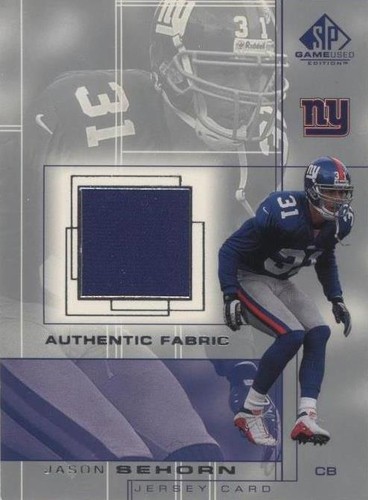 2001 SP Game Used Edition Jason Sehorn #SE