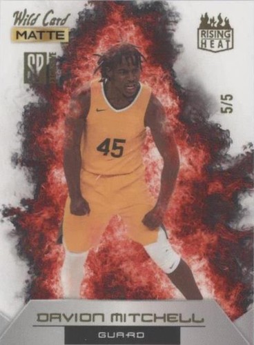 2022 Wild Card Matte SP Exclusive - Davion Mitchell #RHN-4