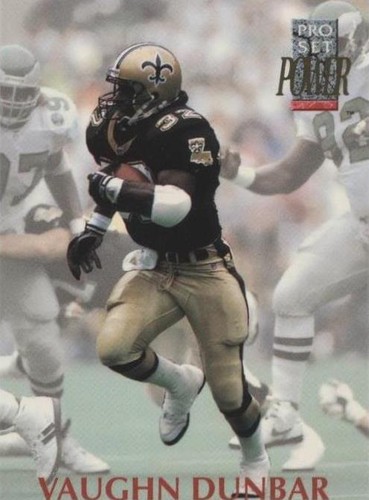 1992 Pro Set Power Vaughn Dunbar #308