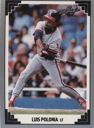 1991 Leaf - Luis Polonia #81