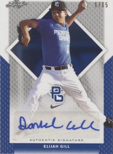 2016 Leaf Perfect Game National Showcase - Elijah Gill #BA-108
