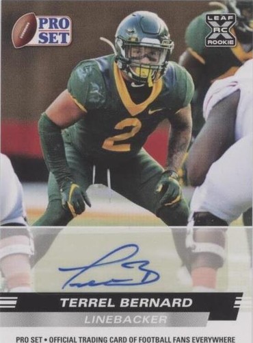2022 Leaf Pro Set Draft Terrel Bernard #PSA-TB2