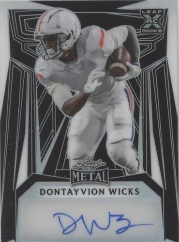 2023 Leaf Metal Dontayvion Wicks #BA-DW3